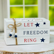 Load image into Gallery viewer, Patriotic Faux Book Stacks