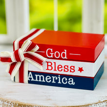 Load image into Gallery viewer, Patriotic Faux Book Stacks