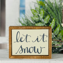 Load image into Gallery viewer, Let It Snow Mini Box Sign