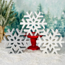 Load image into Gallery viewer, Wood Snowflakes