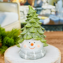 Load image into Gallery viewer, Snowy Tree Hat LED Snowman