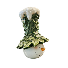 Load image into Gallery viewer, Leafy Hat LED Snowman