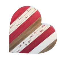 Load image into Gallery viewer, Love Arrow Plank Heart
