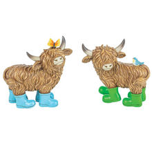 Load image into Gallery viewer, Rain-boots Highland Cows