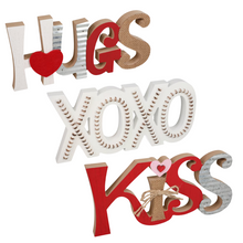 Load image into Gallery viewer, Kiss Valentine Sign