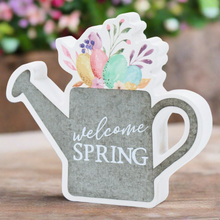 Load image into Gallery viewer, Welcome Spring Watering Can