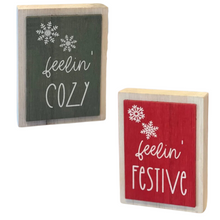 Load image into Gallery viewer, Christmas & Winter Reversible Sign