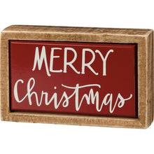 Load image into Gallery viewer, Merry Christmas Mini Box Sign
