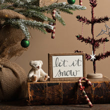 Load image into Gallery viewer, Let It Snow Mini Box Sign