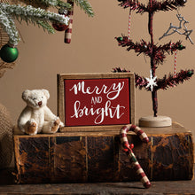 Load image into Gallery viewer, Merry & Bright Mini Box Sign