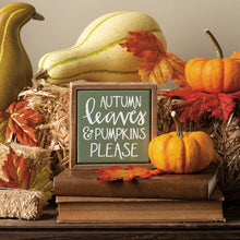 Load image into Gallery viewer, Autumn Leaves Mini Sign