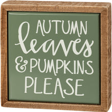 Load image into Gallery viewer, Autumn Leaves Mini Sign