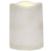 Load image into Gallery viewer, 4" Faux Cement Pillar Candle