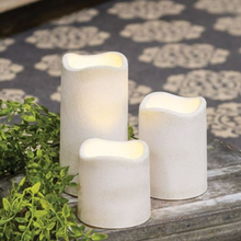 Load image into Gallery viewer, 3" Faux Cement Pillar Candle