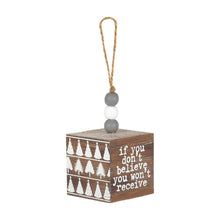 Load image into Gallery viewer, Santa Cube Ornament