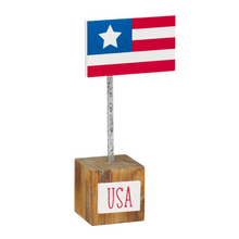 Load image into Gallery viewer, American Flag on USA Block