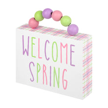 Load image into Gallery viewer, Welcome Spring Beaded Sign