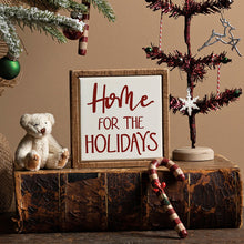 Load image into Gallery viewer, Home For The Holidays Mini Box Sign
