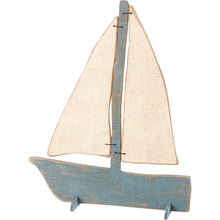 Load image into Gallery viewer, Standup Wood Sailboat
