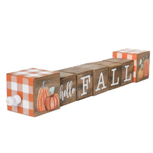 Load image into Gallery viewer, Hello Fall Block Sign
