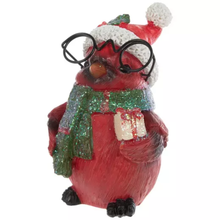 Load image into Gallery viewer, Christmas Cardinal With Glasses

