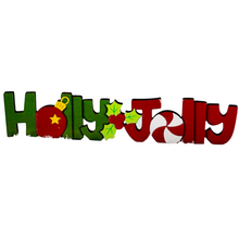 Load image into Gallery viewer, Holly Jolly Wood Sitter
