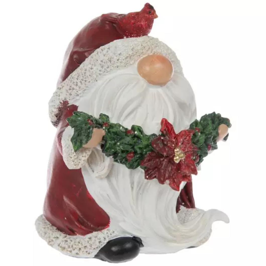 Santa Gnome with Garland