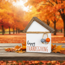 Load image into Gallery viewer, Happy Thanksgiving House Block
