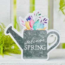 Load image into Gallery viewer, Welcome Spring Watering Can
