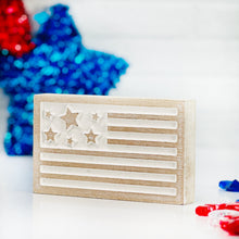 Load image into Gallery viewer, Carved Wood Flag
