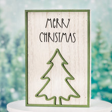 Load image into Gallery viewer, Merry Christmas Laser Cutout Sign
