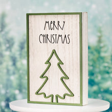 Load image into Gallery viewer, Merry Christmas Laser Cutout Sign
