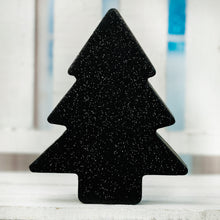 Load image into Gallery viewer, Black Glitter Tree Block
