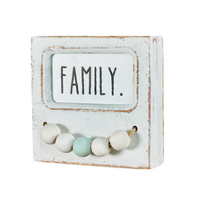 Load image into Gallery viewer, Family Beaded Sign
