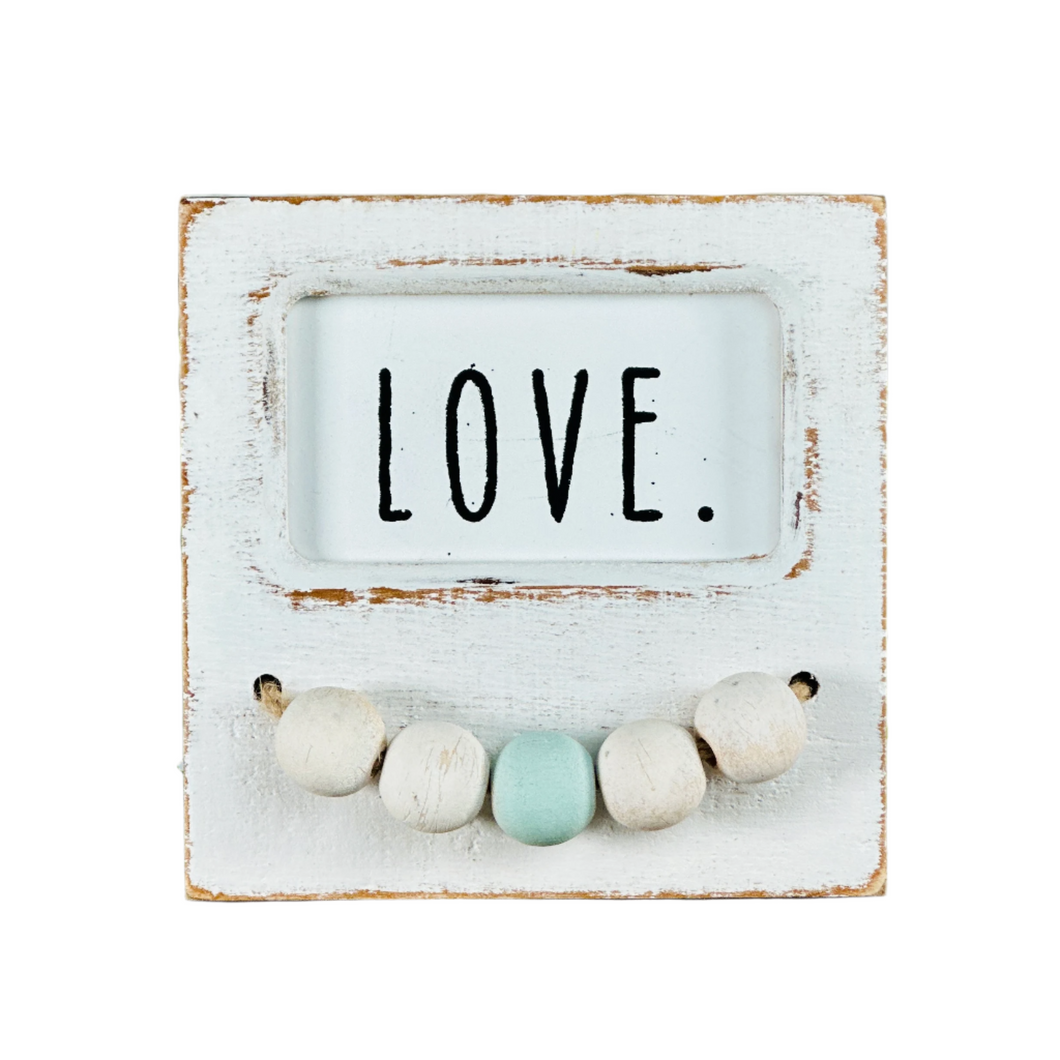 Love Beaded Sign