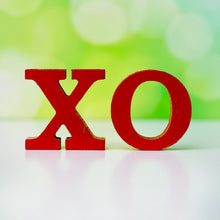 Load image into Gallery viewer, RED XO Wood Cutout Letters
