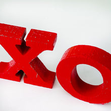Load image into Gallery viewer, RED XO Wood Cutout Letters
