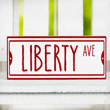 Load image into Gallery viewer, Liberty Ave Block Sign
