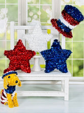 Load image into Gallery viewer, Tinsel Uncle Sam Hat
