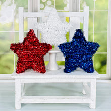 Load image into Gallery viewer, Tinsel Stars / Set of 3
