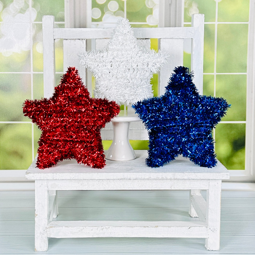 Tinsel Stars / Set of 3