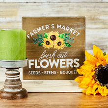 Load image into Gallery viewer, Fresh Cut Flowers Sign
