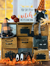 Load image into Gallery viewer, Orange Plaid Witches Hat
