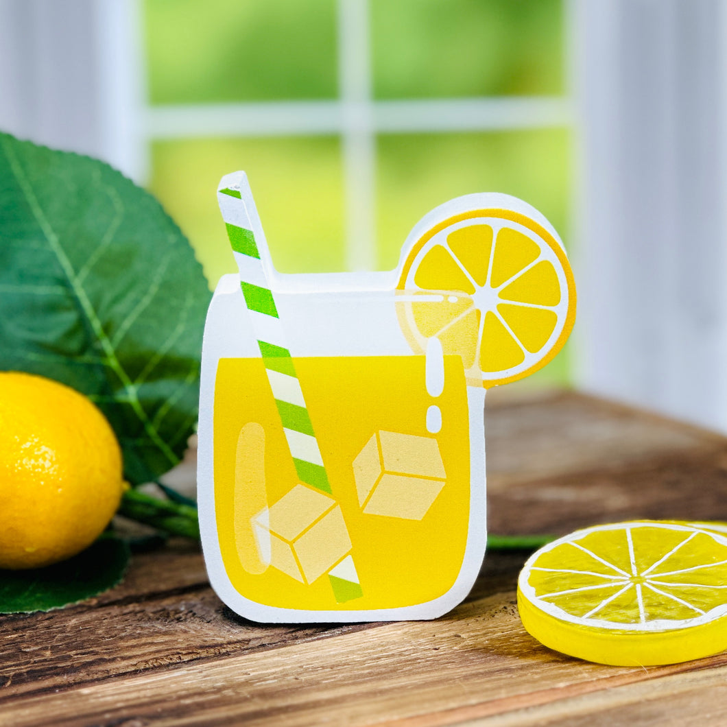 Glass of Lemonade Wood Block