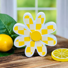 Load image into Gallery viewer, Plaid Yellow Daisy Cutout
