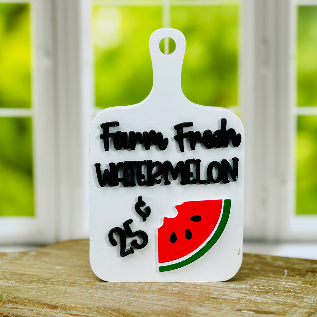 Farm Fresh Watermelon Cutting Board