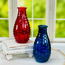 Load image into Gallery viewer, Hobnail Glass Bud Vase
