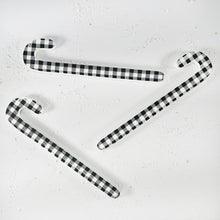 Load image into Gallery viewer, Black &amp; White Check Candy Canes
