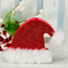 Load image into Gallery viewer, Glitter Santa Hat Block
