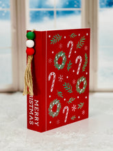 Load image into Gallery viewer, Merry Christmas Wood Faux Book
